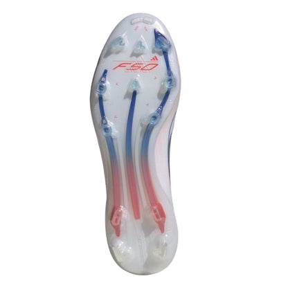 White-Blue - Lifestyle - Adidas Womens-Ladies F50 Elite Mid Cut Firm Ground Football Boots