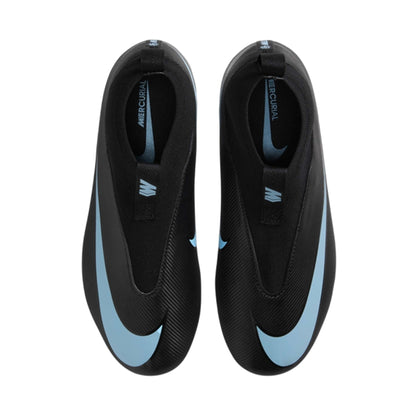 Black-Blue - Side - Nike Childrens-Kids Mercurial Superfly 10 Firm Ground Football Boots