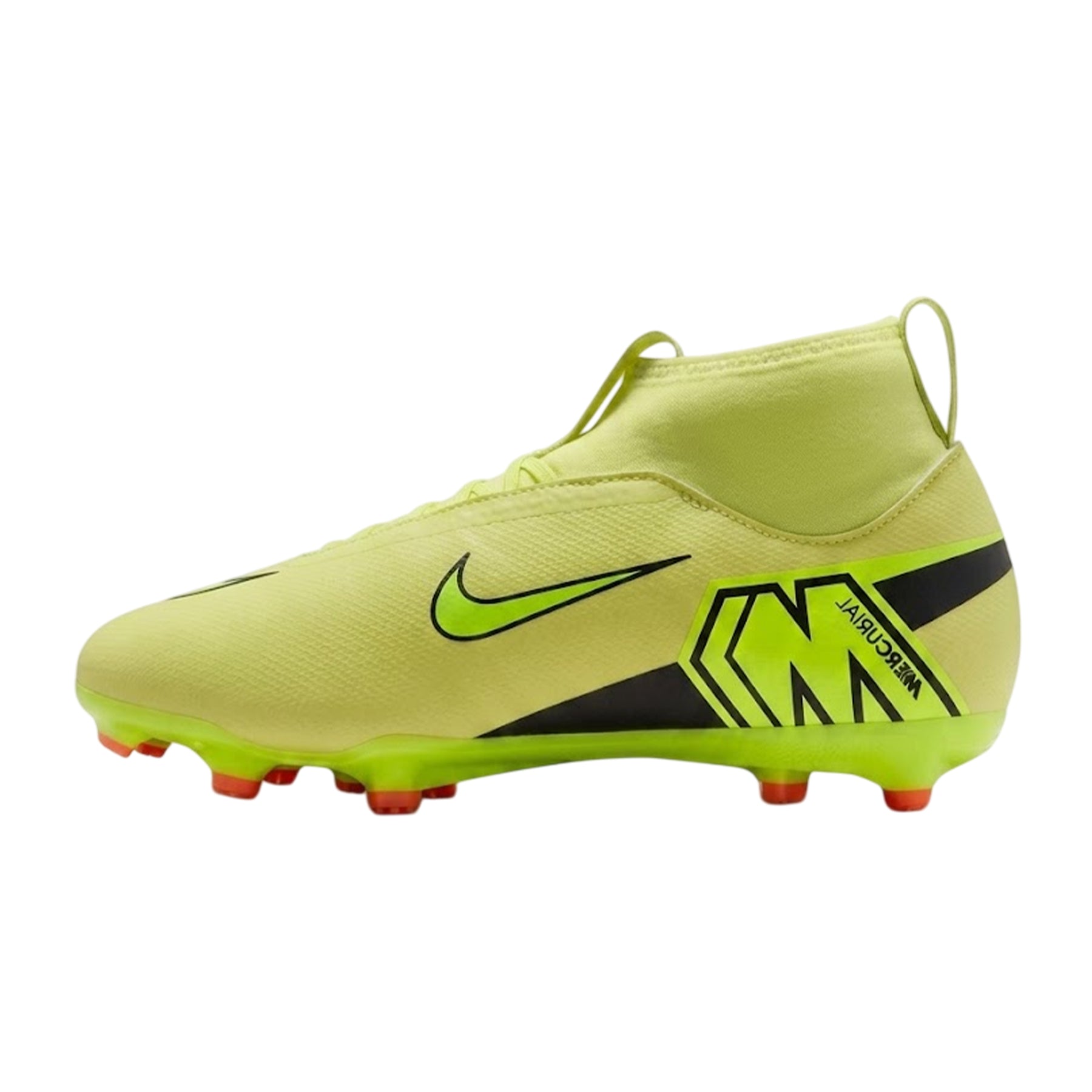Volt-Crimson - Back - Nike Childrens-Kids Mercurial Superfly 10 Firm Ground Football Boots
