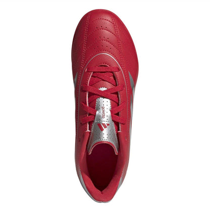 Red-Silver - Lifestyle - Adidas Childrens-Kids Goletto Leather Astro Turf Trainers