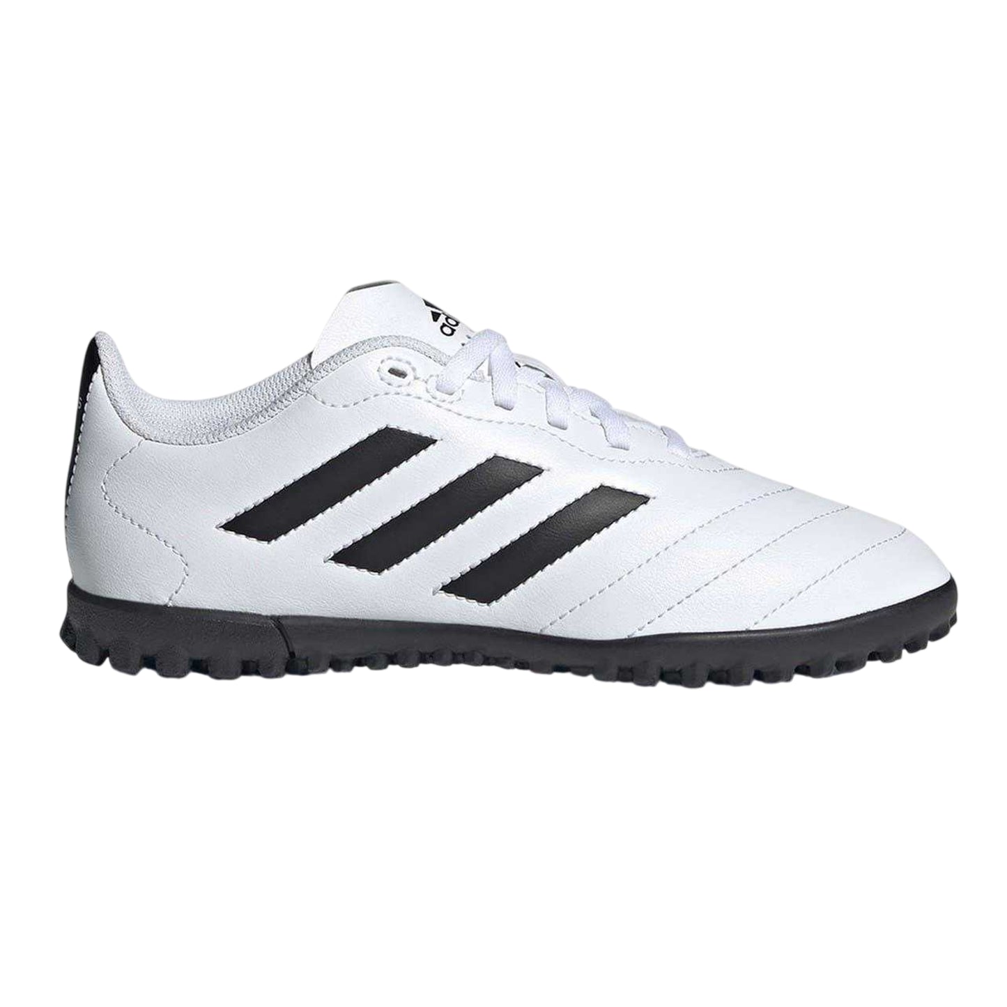 White-Black - Front - Adidas Childrens-Kids Goletto Leather Astro Turf Trainers