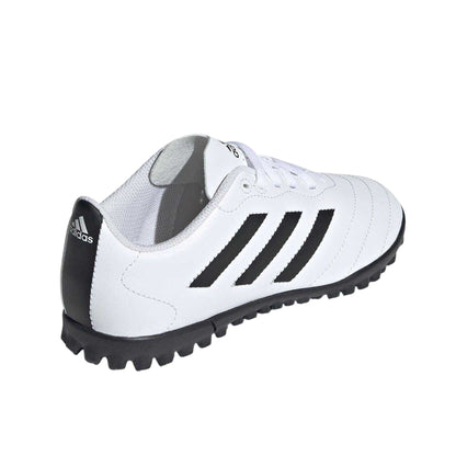 White-Black - Back - Adidas Childrens-Kids Goletto Leather Astro Turf Trainers