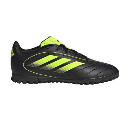 Black-Lemon - Front - Adidas Childrens-Kids Goletto Leather Astro Turf Trainers