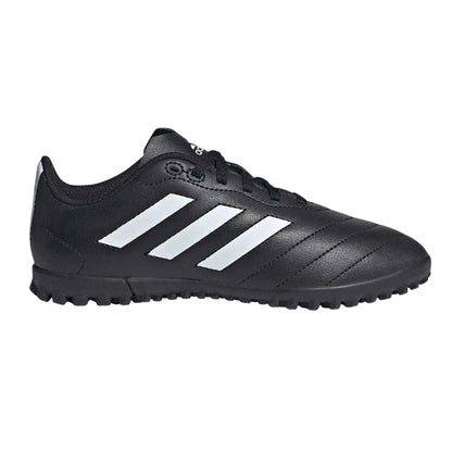 Black-White - Front - Adidas Childrens-Kids Goletto Leather Astro Turf Trainers