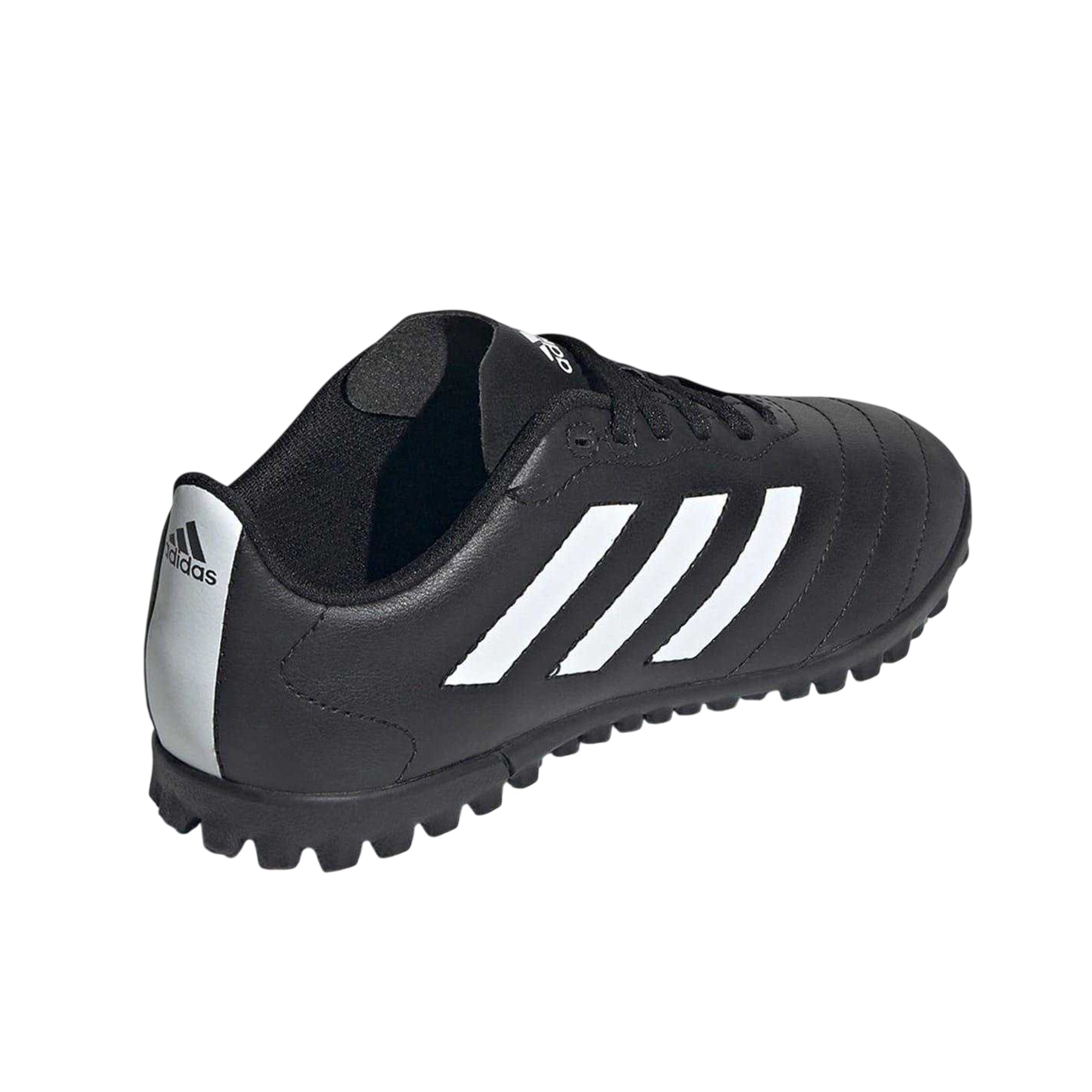 Black-White - Back - Adidas Childrens-Kids Goletto Leather Astro Turf Trainers