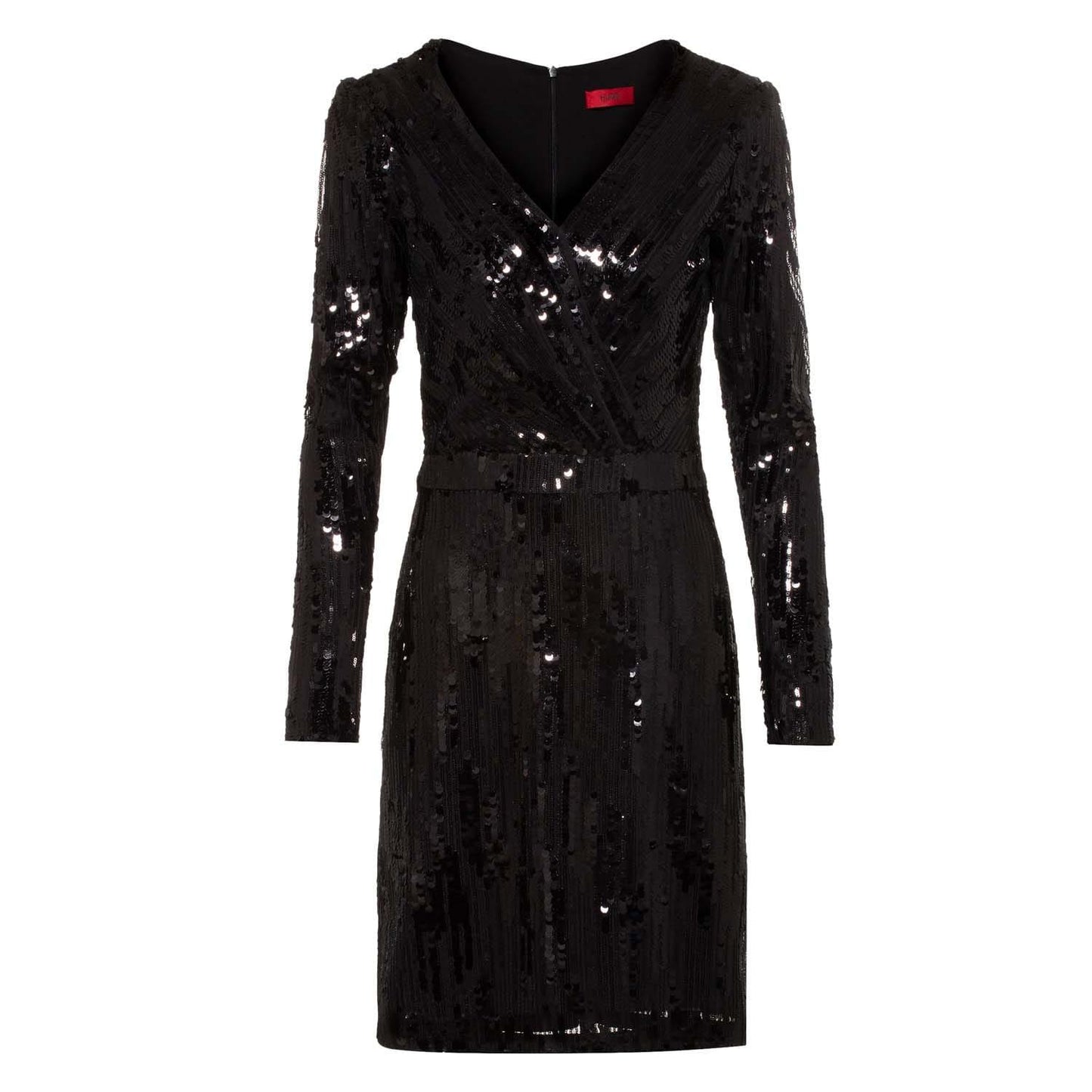 Black - Front - Hugo Womens-Ladies Kelias-1 Dress