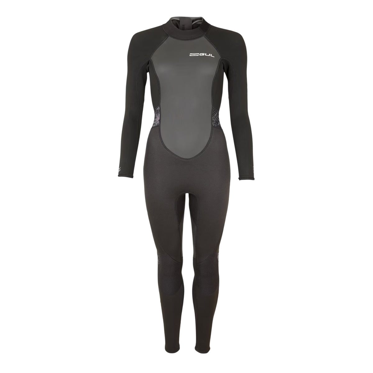Black - Front - Gul Womens-Ladies Full Wetsuit