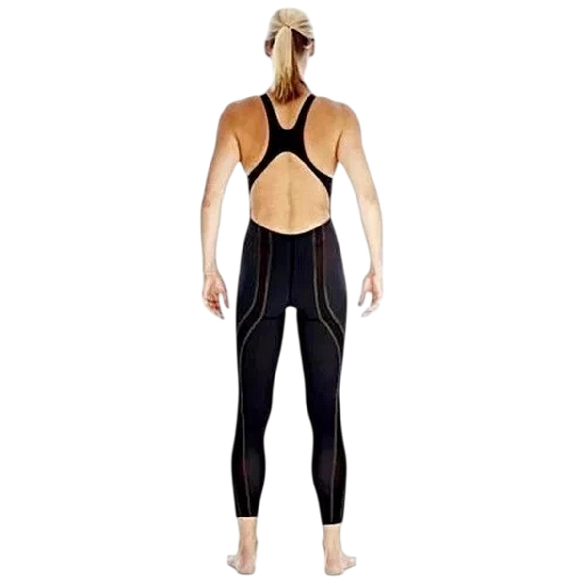 Blue - Back - Speedo Womens-Ladies Elite Wetsuit