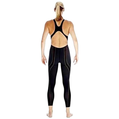 Blue - Back - Speedo Womens-Ladies Elite Wetsuit