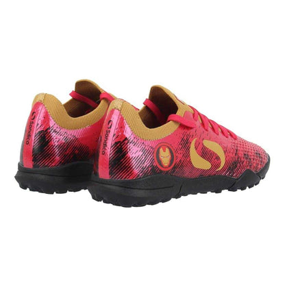 Red - Back - Sondico Childrens-Kids Blaze Iron Man Iron Man Astro Turf Trainers
