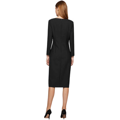 Black - Back - Boss Womens-Ladies Dihera1 Dress
