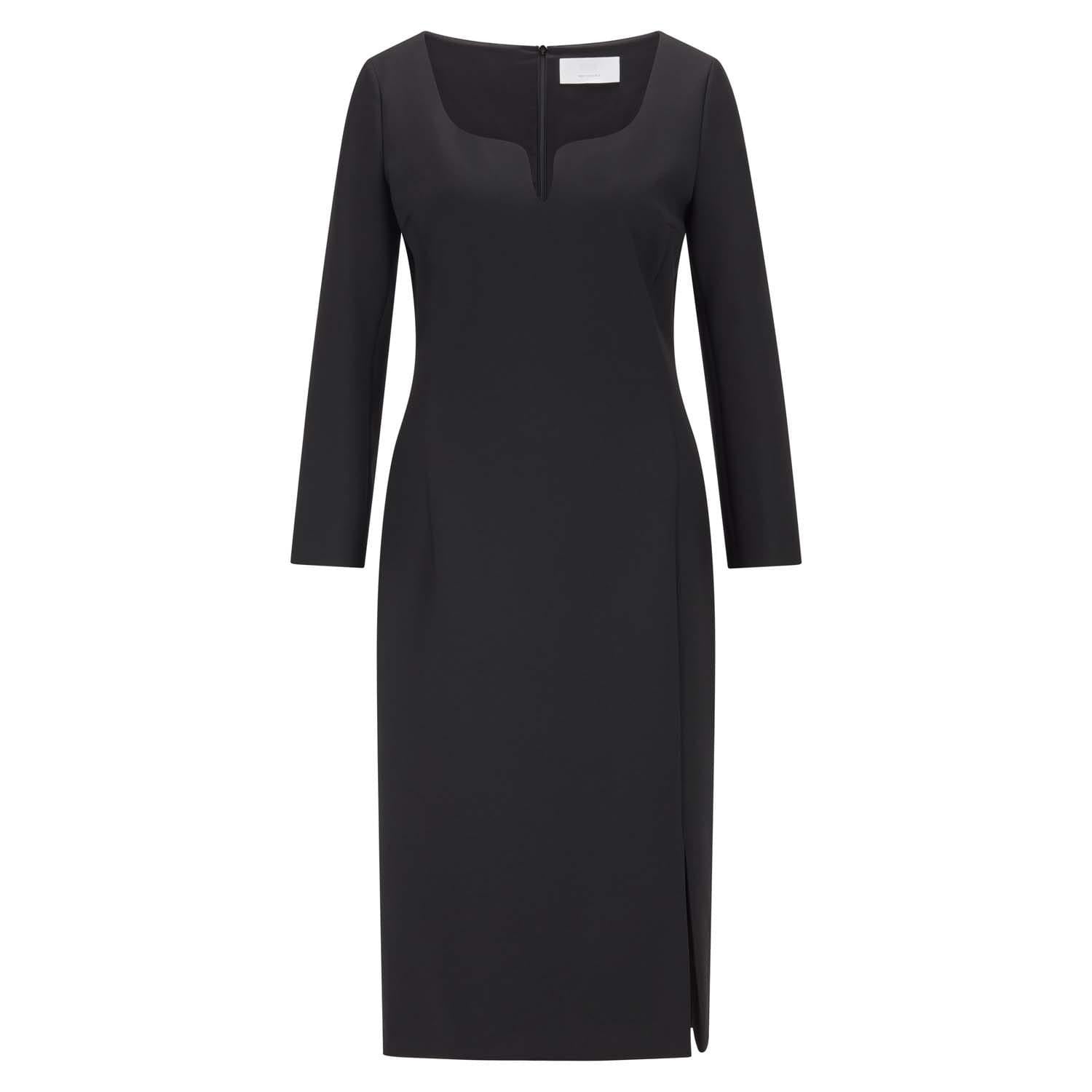 Black - Front - Boss Womens-Ladies Dihera1 Dress