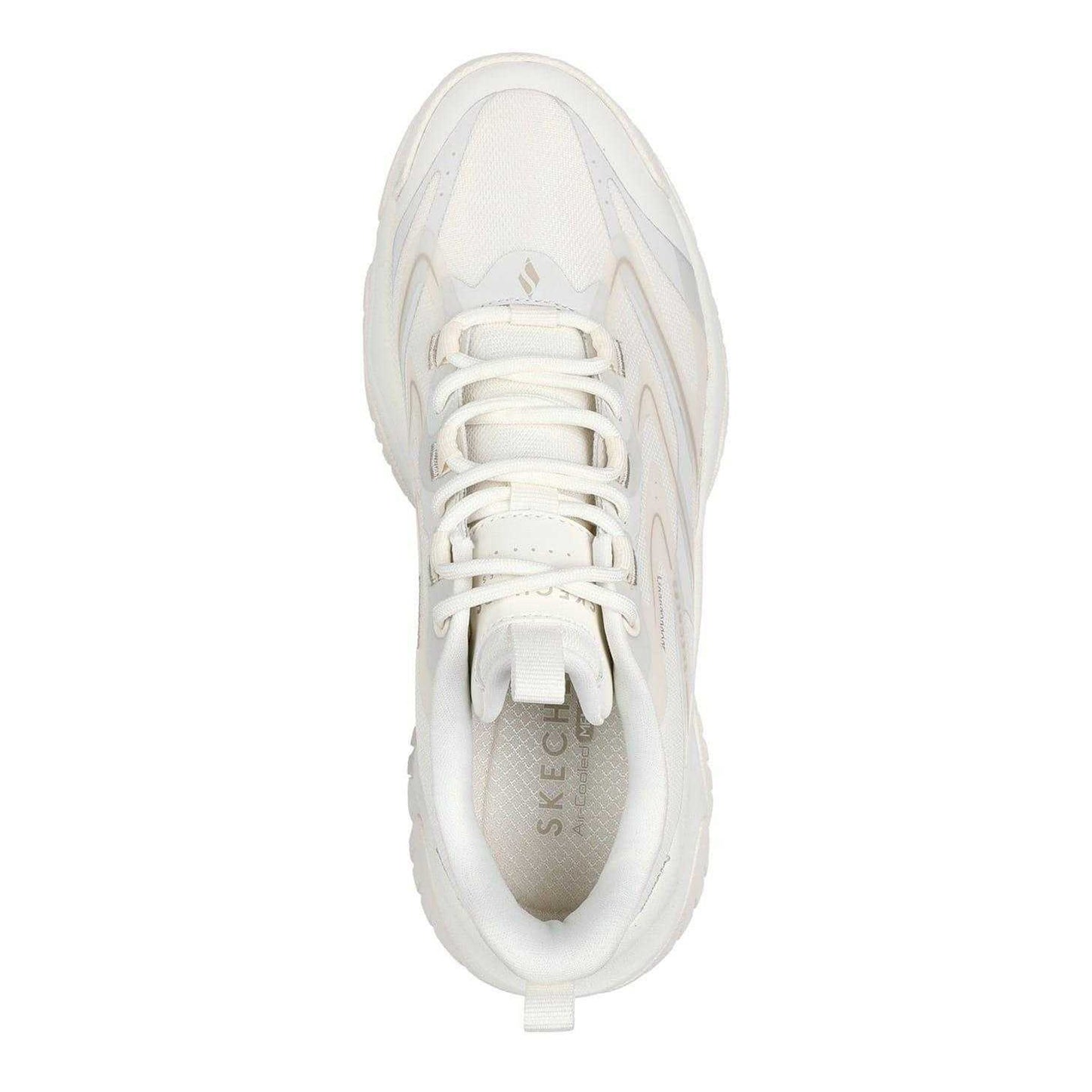 Off White - Side - Skechers Childrens-Kids Anti Gravity Mesh Lace Up Running Trainers