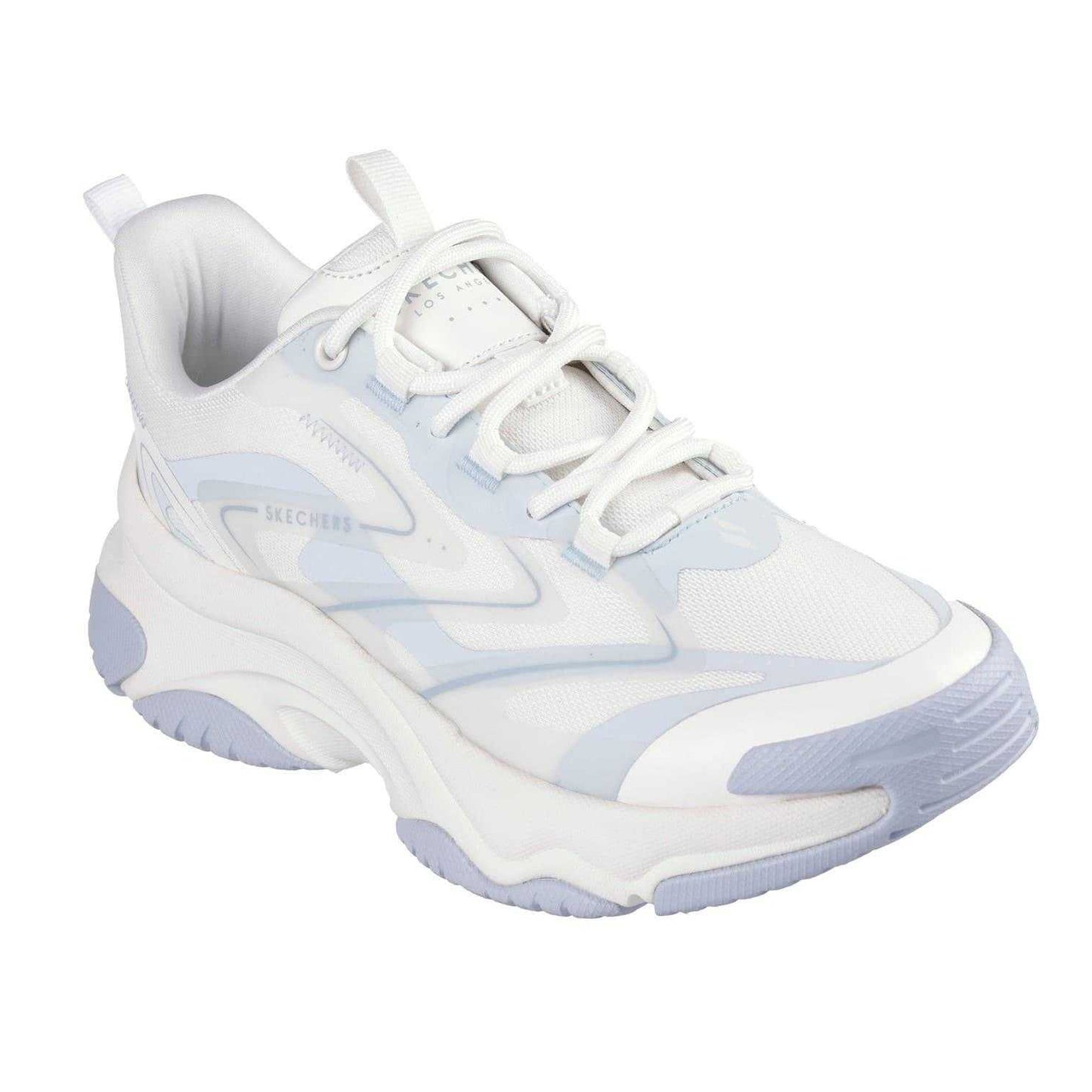 Light Blue - Pack Shot - Skechers Childrens-Kids Anti Gravity Mesh Lace Up Running Trainers