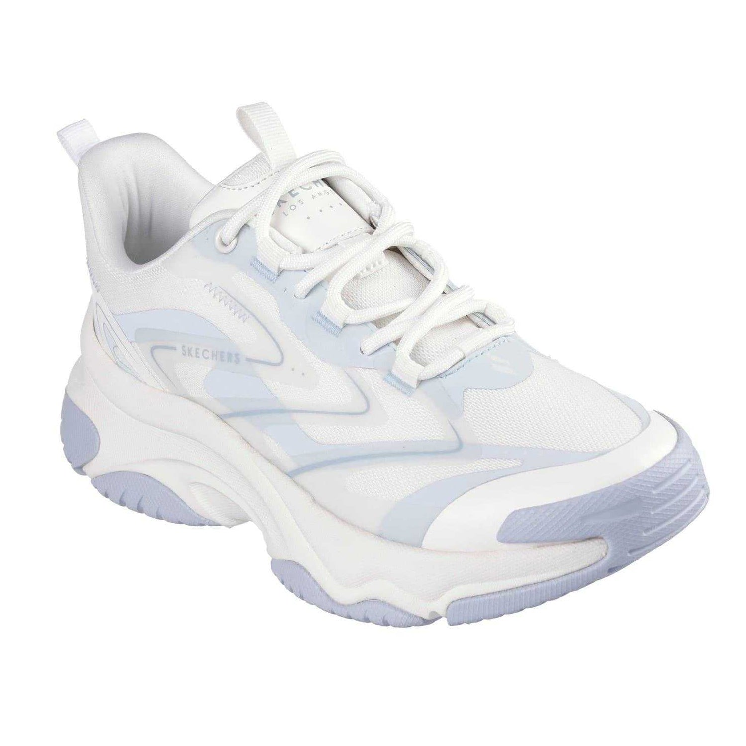 Light Blue - Pack Shot - Skechers Childrens-Kids Anti Gravity Mesh Lace Up Running Trainers