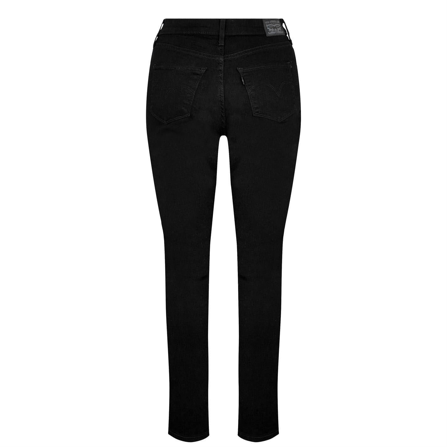 Soft Black - Back - Levis Womens-Ladies 311 Shaping Skinny Jeans