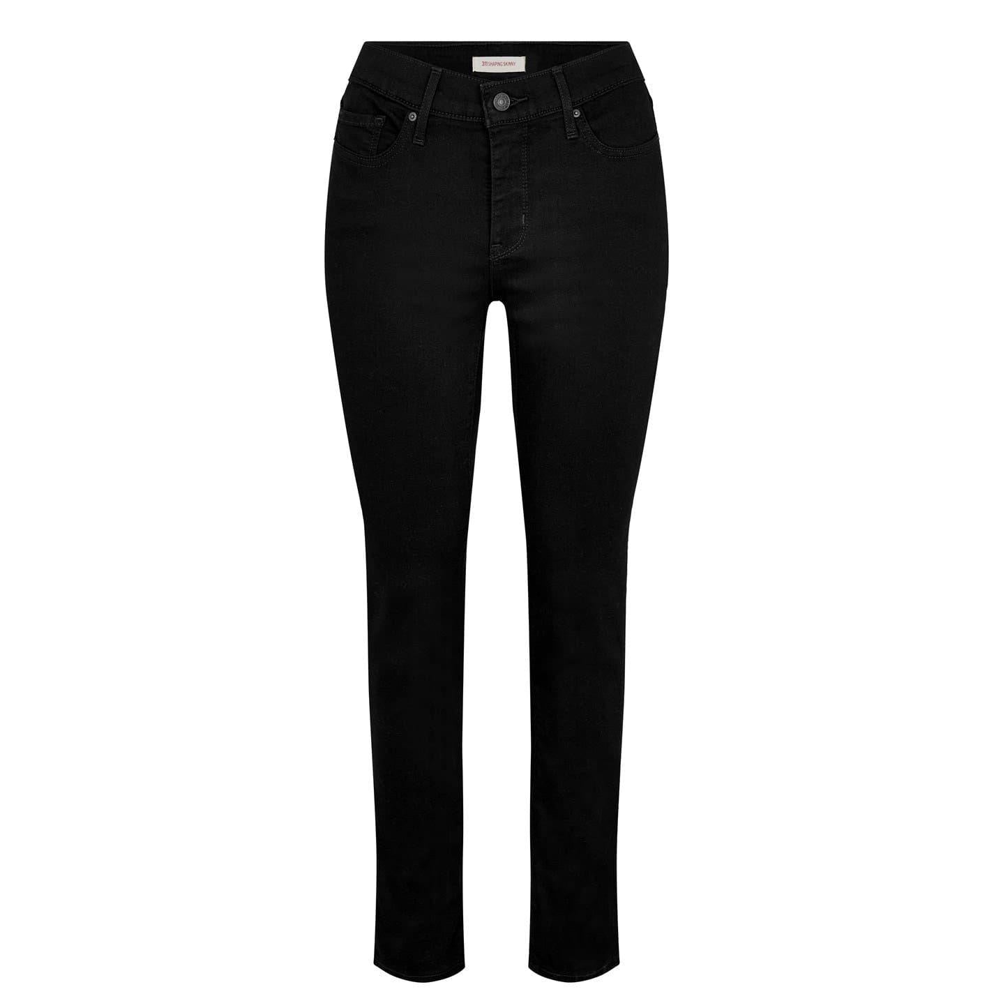 Soft Black - Front - Levis Womens-Ladies 311 Shaping Skinny Jeans