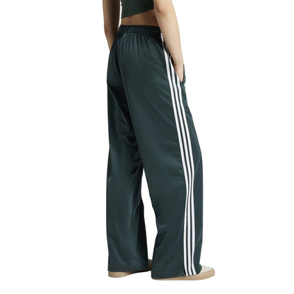 Mint Green - Back - Adidas Womens-Ladies Firebird Polyester 3 Stripes Loose Tracksuit Bottoms