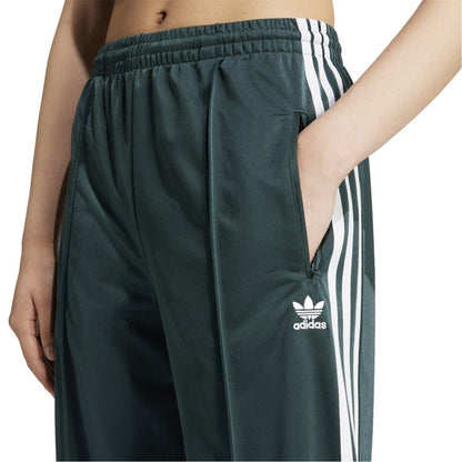 Mint Green - Lifestyle - Adidas Womens-Ladies Firebird Polyester 3 Stripes Loose Tracksuit Bottoms