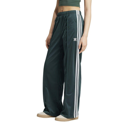 Mint Green - Pack Shot - Adidas Womens-Ladies Firebird Polyester 3 Stripes Loose Tracksuit Bottoms