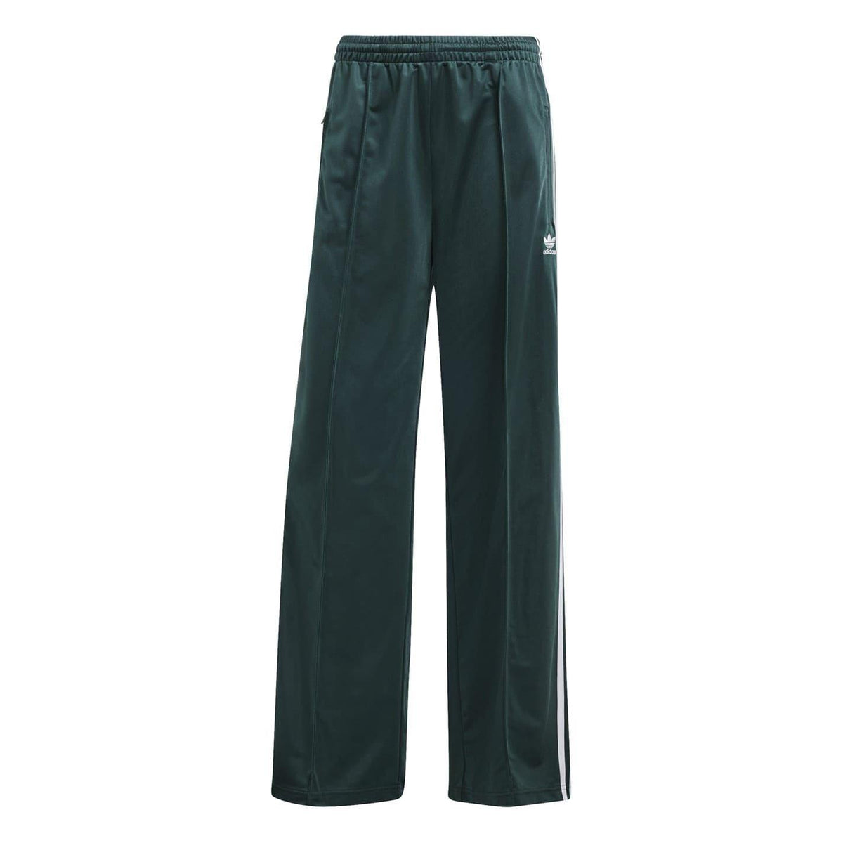 Mint Green - Front - Adidas Womens-Ladies Firebird Polyester 3 Stripes Loose Tracksuit Bottoms