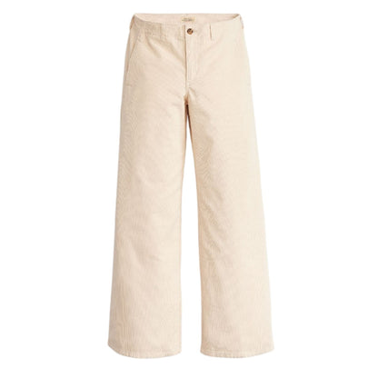 White - Front - Levis Womens-Ladies Big Yikes Wide Leg Chinos