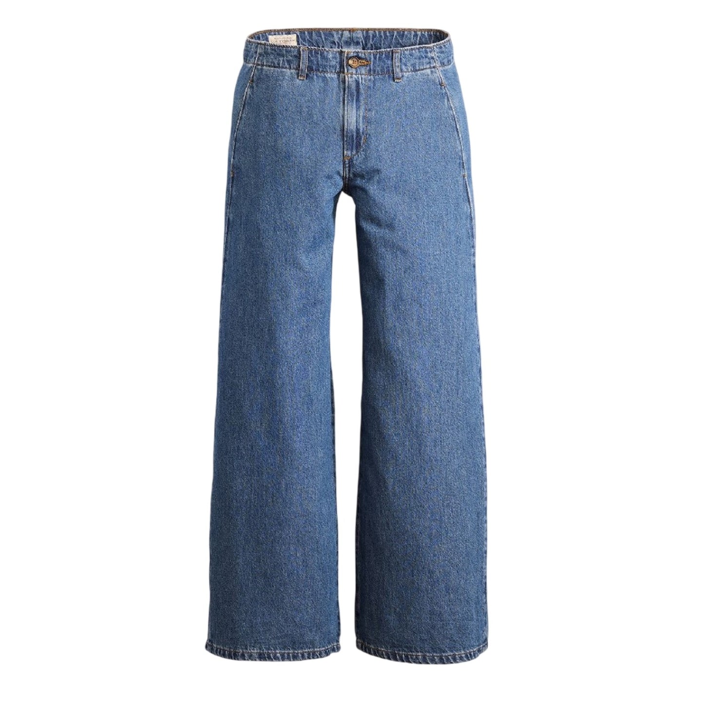 Blue - Front - Levis Womens-Ladies Big Yikes Wide Leg Chinos