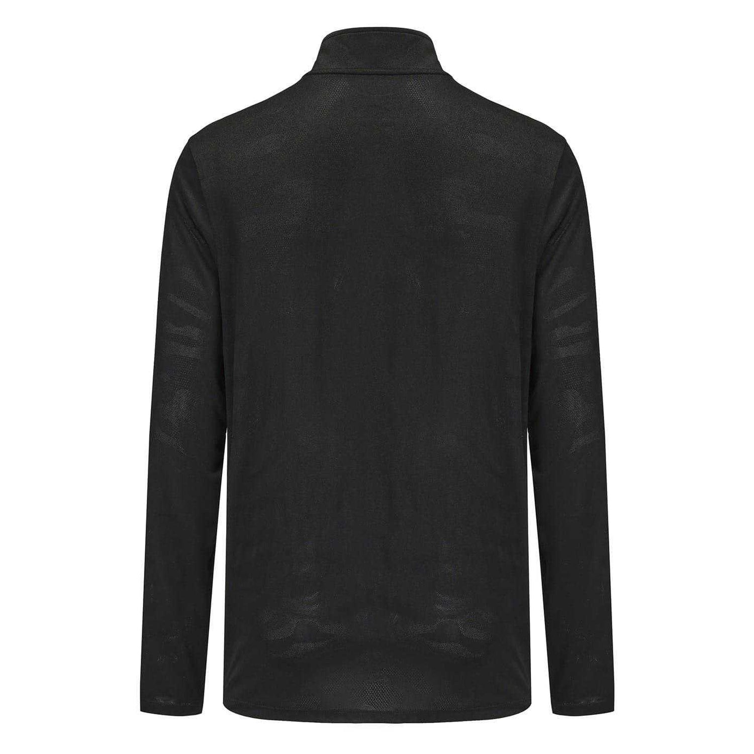 Black - Back - Everlast Mens Mock Neck Regular Long-Sleeved Top