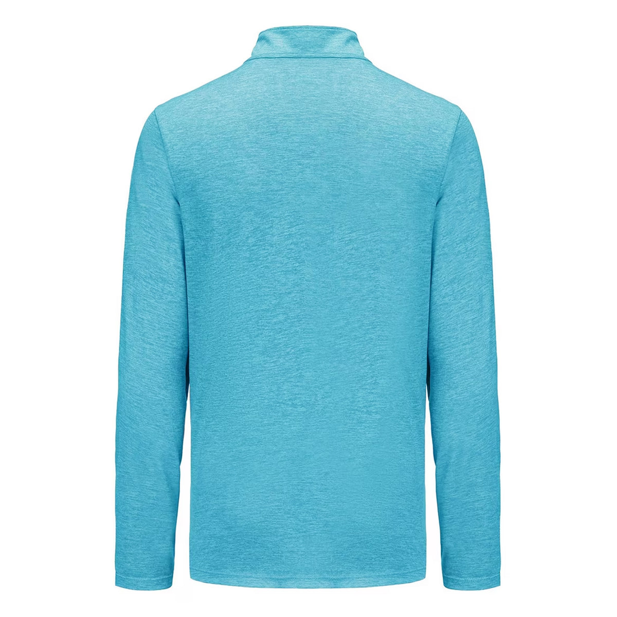 Cyan-White - Back - Everlast Mens Mock Neck Regular Long-Sleeved Top