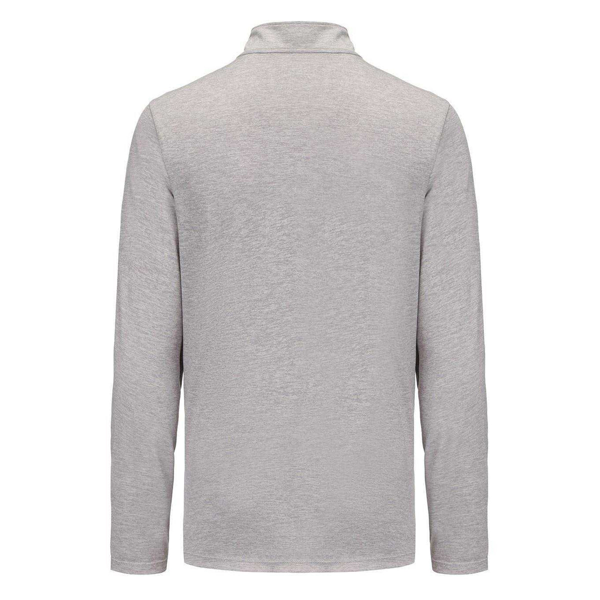 Grey Marl - Back - Everlast Mens Mock Neck Regular Long-Sleeved Top