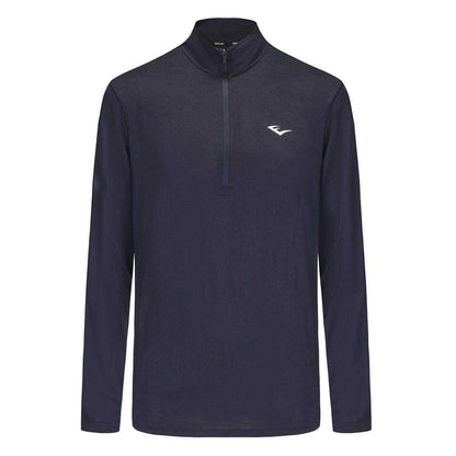Navy - Front - Everlast Mens Mock Neck Regular Long-Sleeved Top