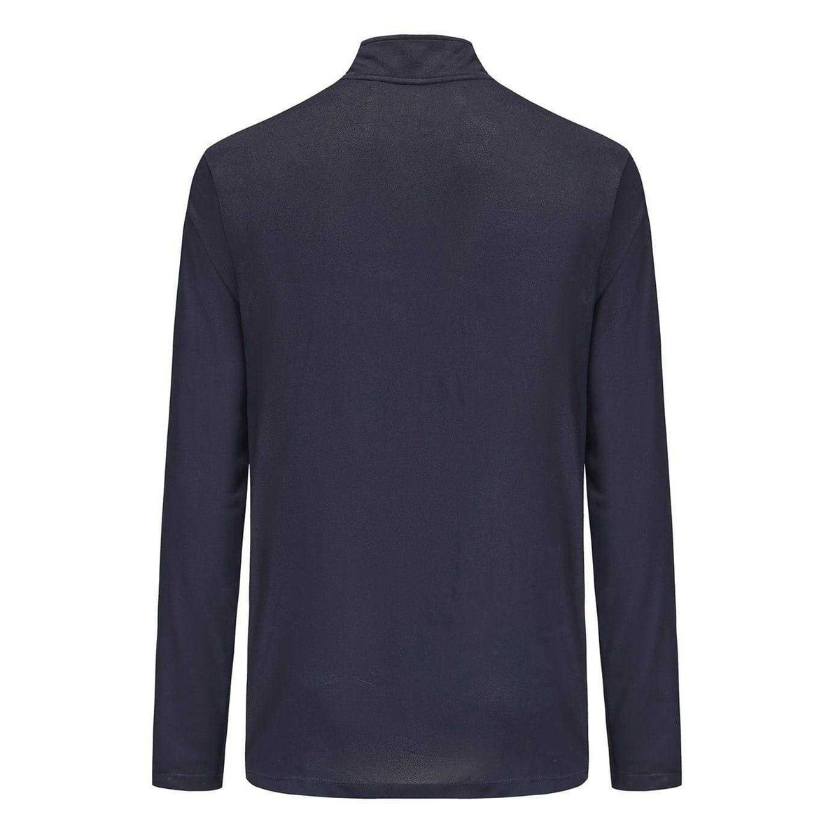 Navy - Back - Everlast Mens Mock Neck Regular Long-Sleeved Top