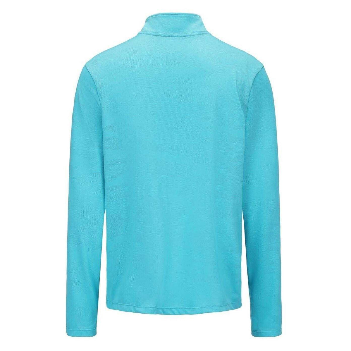 Cyan-Blue - Back - Everlast Mens Mock Neck Regular Long-Sleeved Top