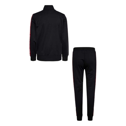 Black-Red - Back - Nike Childrens-Kids Air Jordan Tape Tracksuit