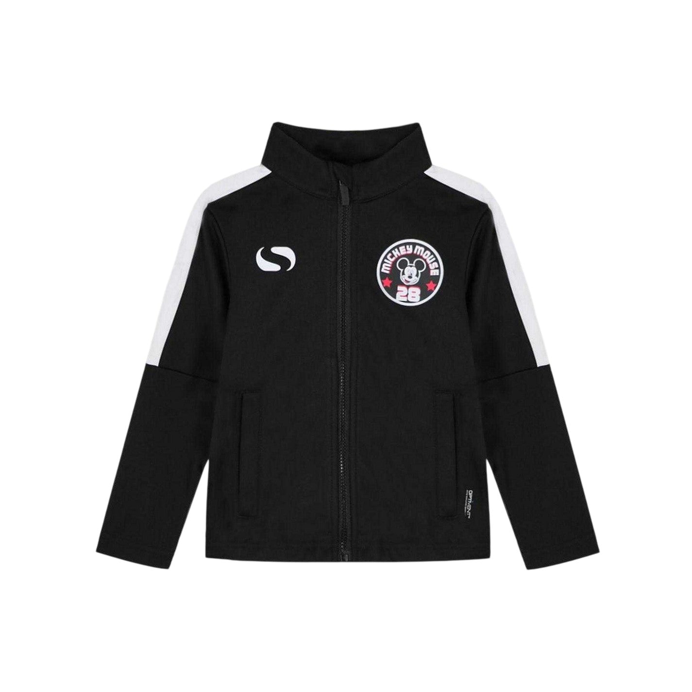 Black-White - Back - Disney Childrens-Kids Mickey Mouse Football Tracksuit Set