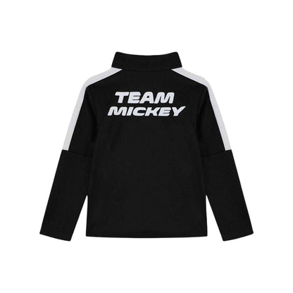 Black-White - Side - Disney Childrens-Kids Mickey Mouse Football Tracksuit Set