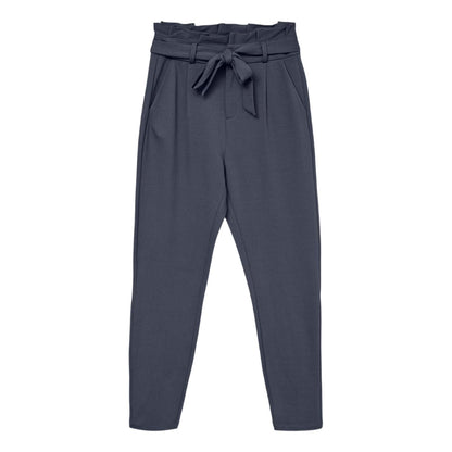 Blue - Front - Vero Moda Womens-Ladies High Waist Trousers