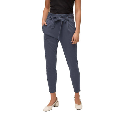 Blue - Side - Vero Moda Womens-Ladies High Waist Trousers