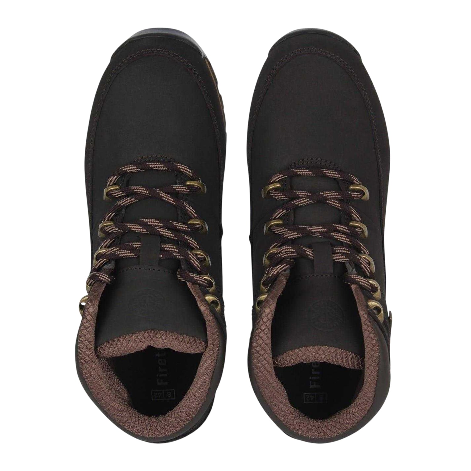 Brown - Side - Firetrap Mens Rhino Leather Ankle Boots