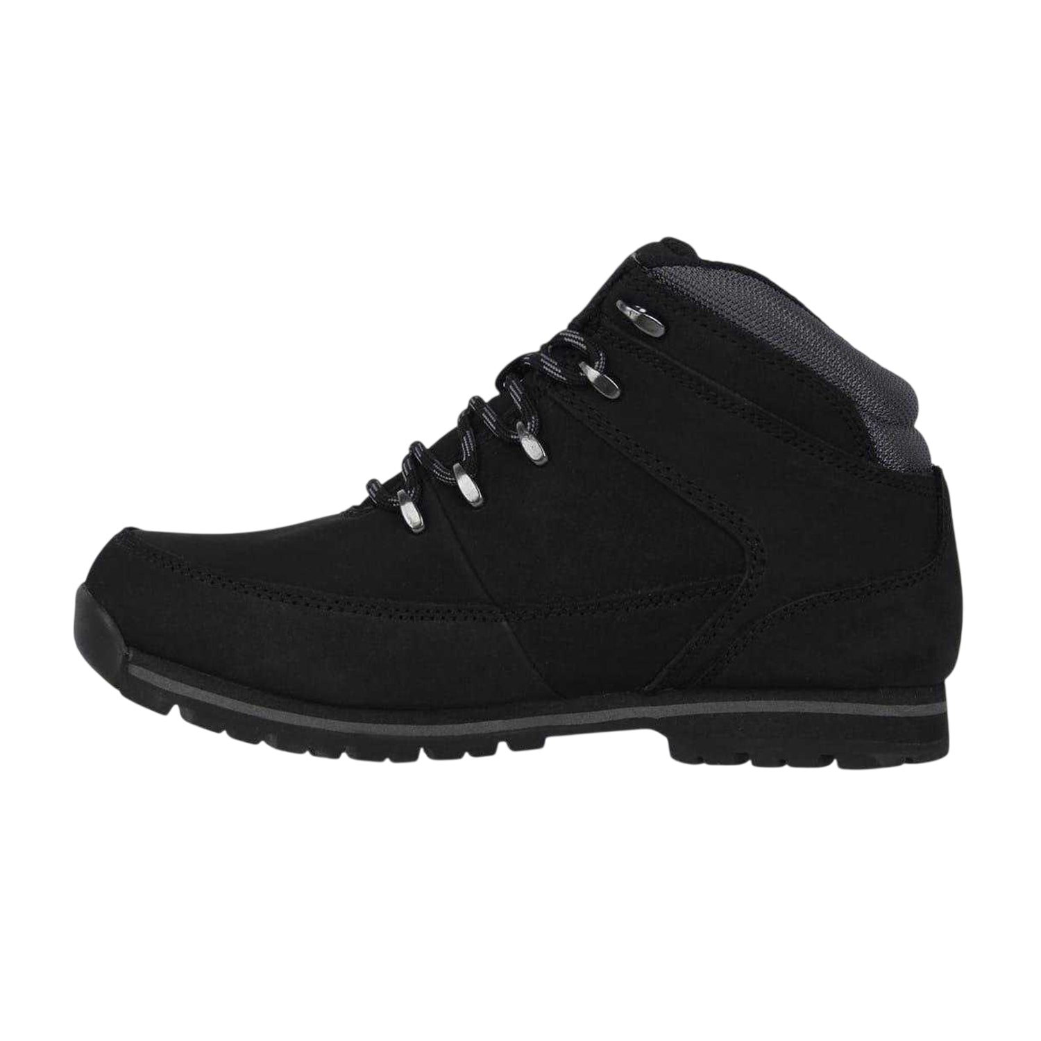 Black-Grey - Back - Firetrap Mens Rhino Leather Ankle Boots