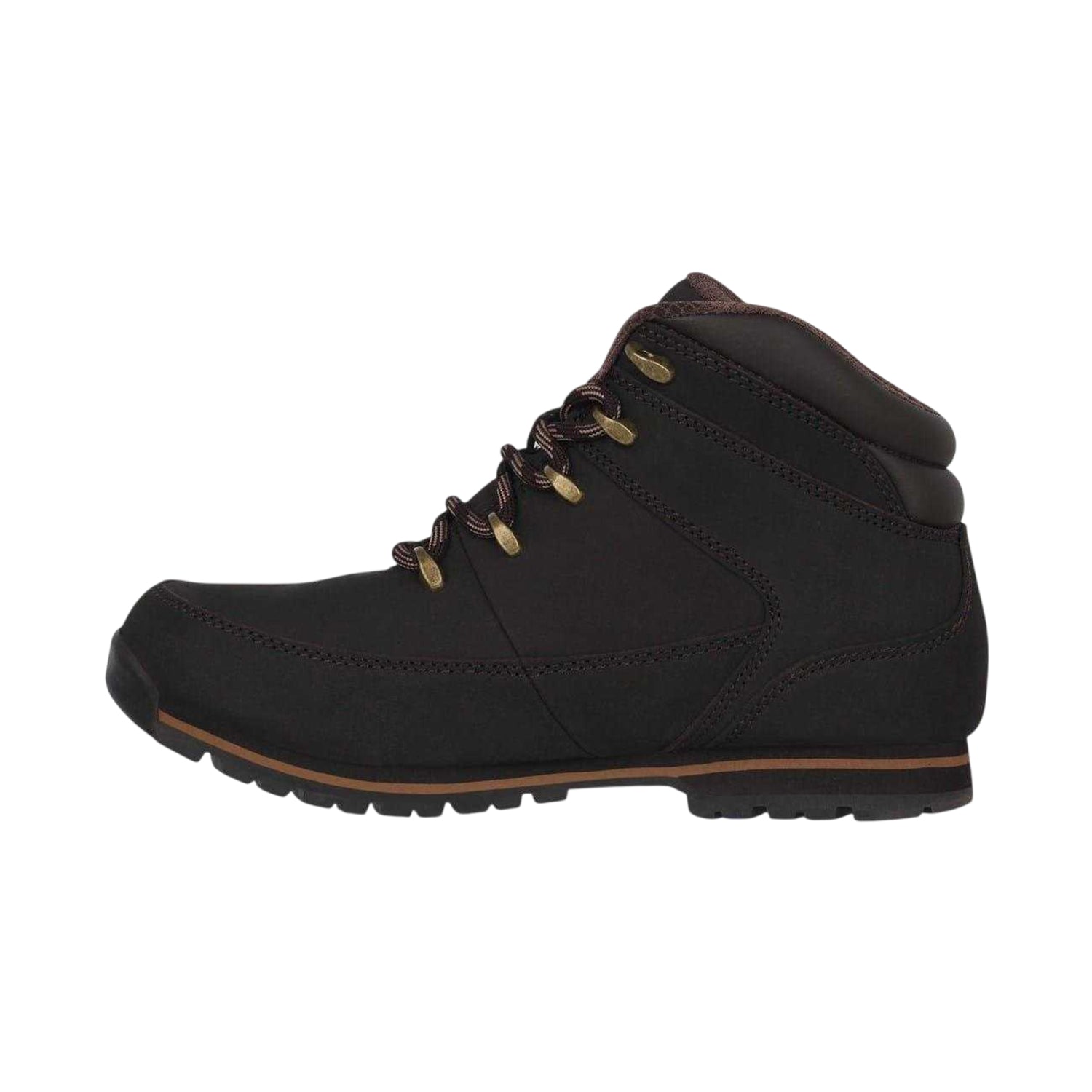 Brown - Back - Firetrap Mens Rhino Leather Ankle Boots