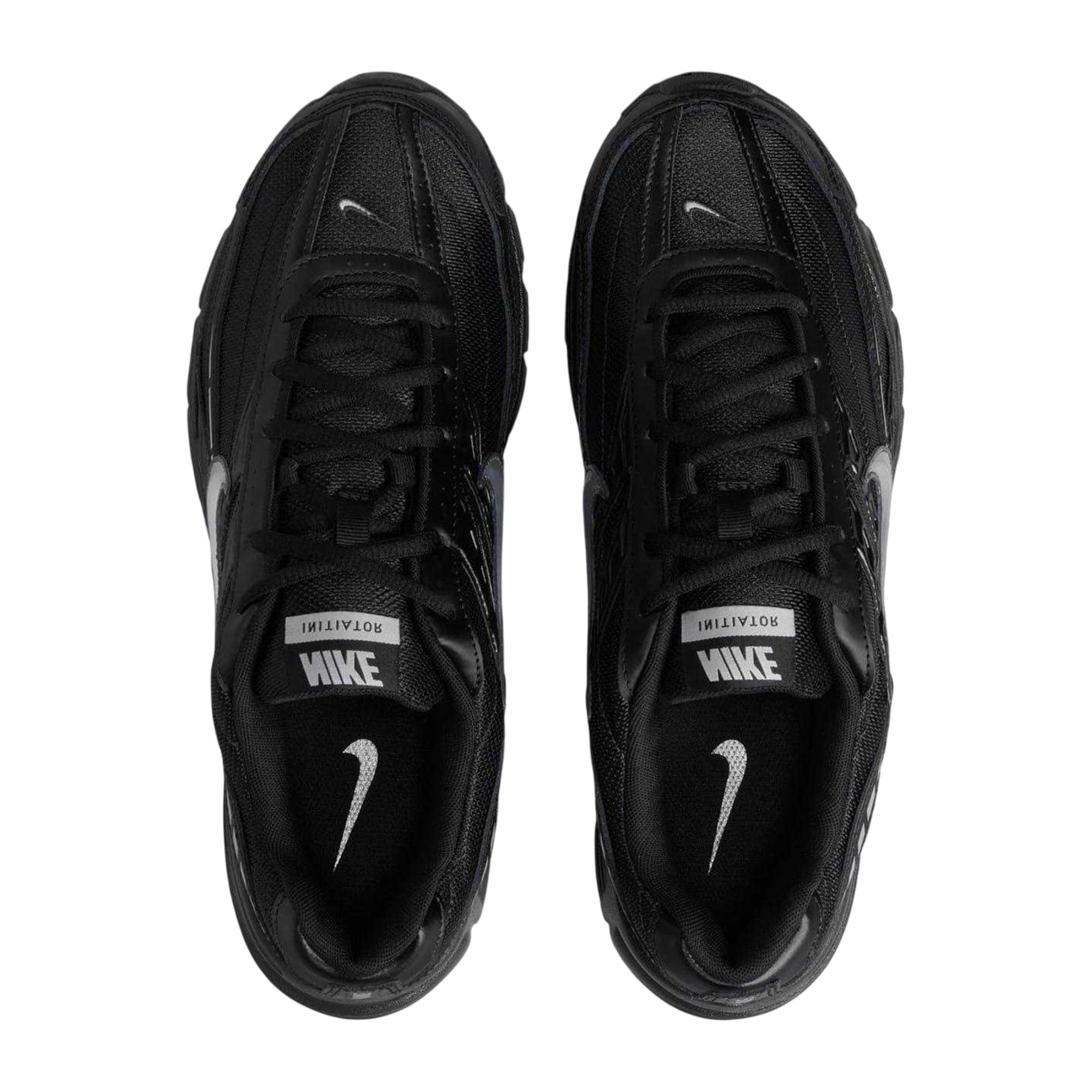 Black-Silver - Lifestyle - Nike Mens Initiator Logo Cushioned Trainers