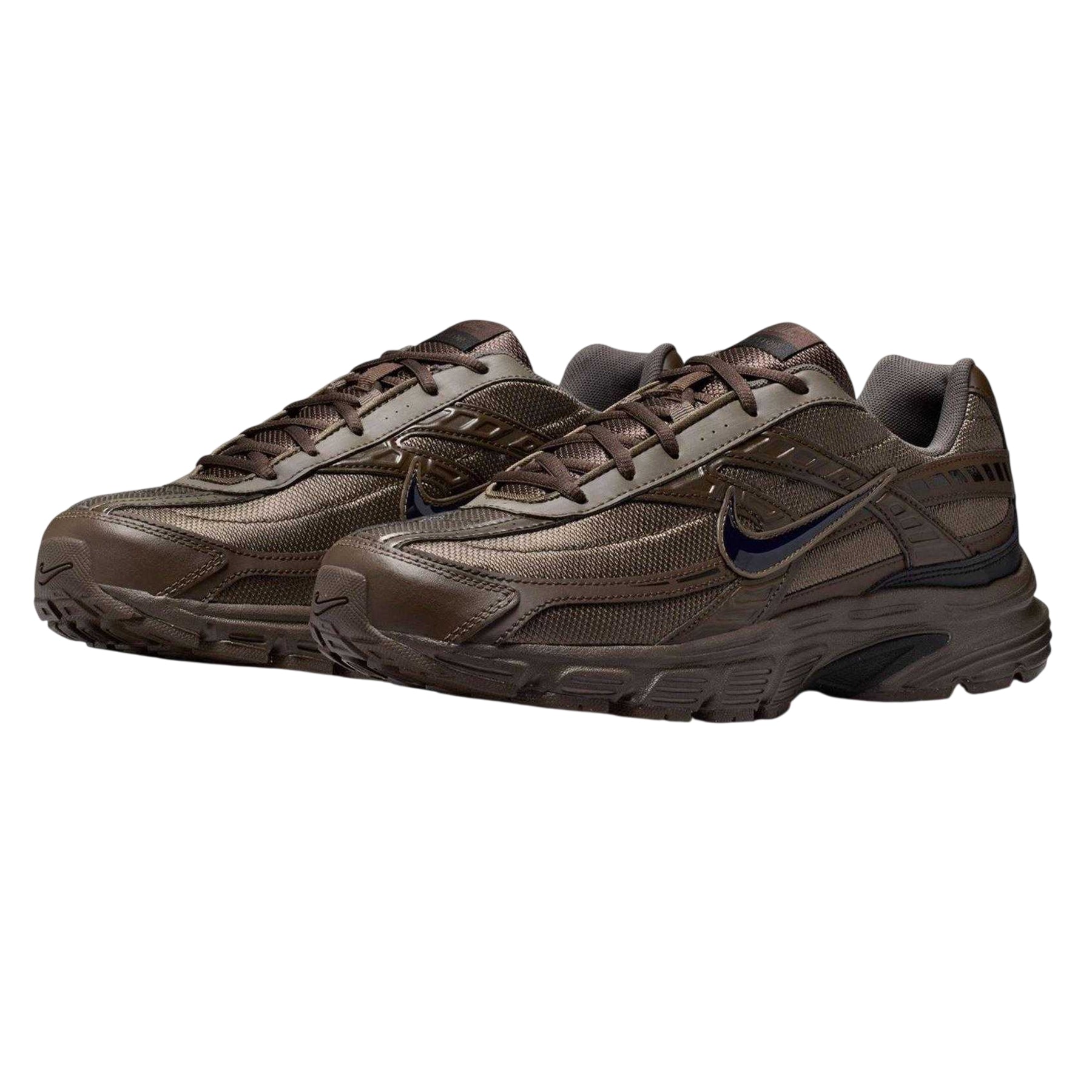 Brown-Black - Pack Shot - Nike Mens Initiator Logo Cushioned Trainers