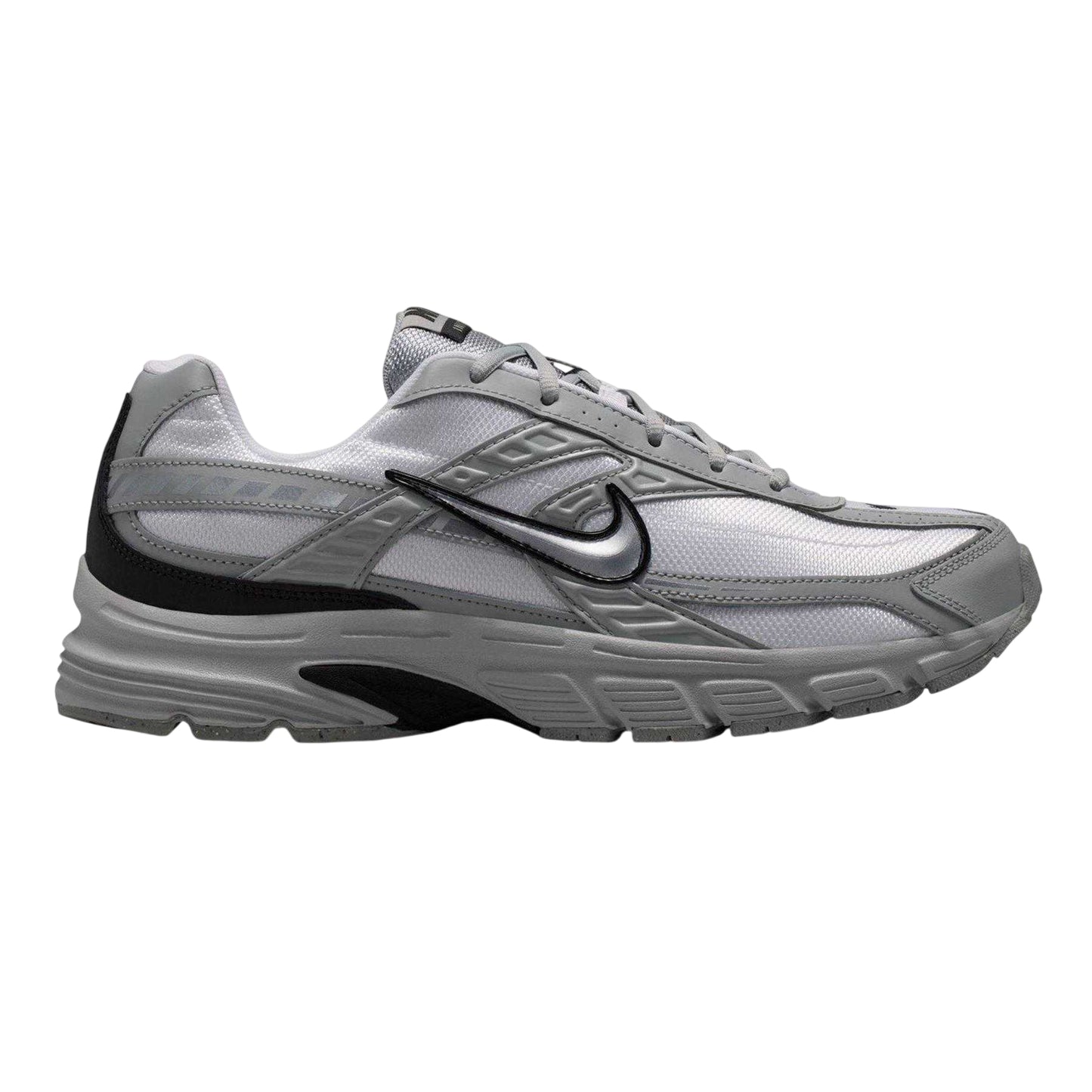White-Grey - Front - Nike Mens Initiator Logo Cushioned Trainers