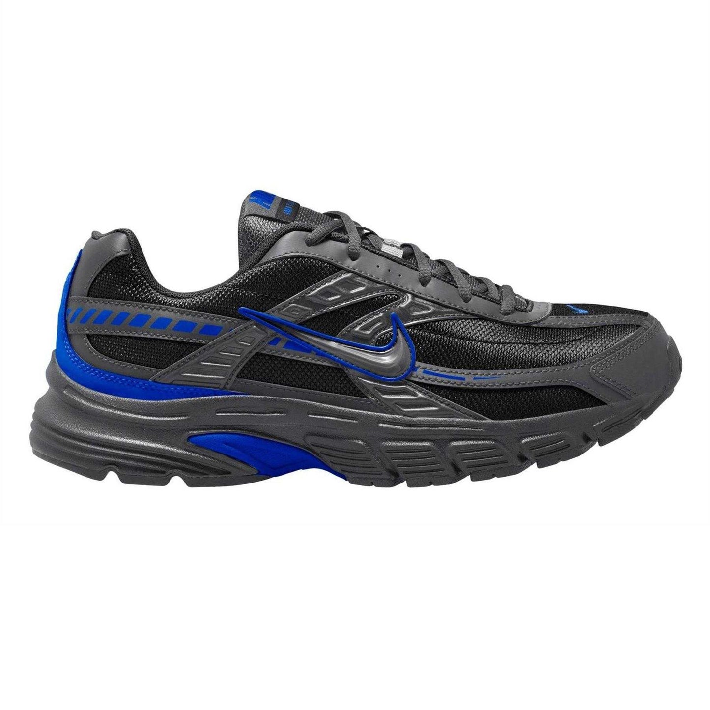 Anthracite-Blue - Front - Nike Mens Initiator Logo Cushioned Trainers