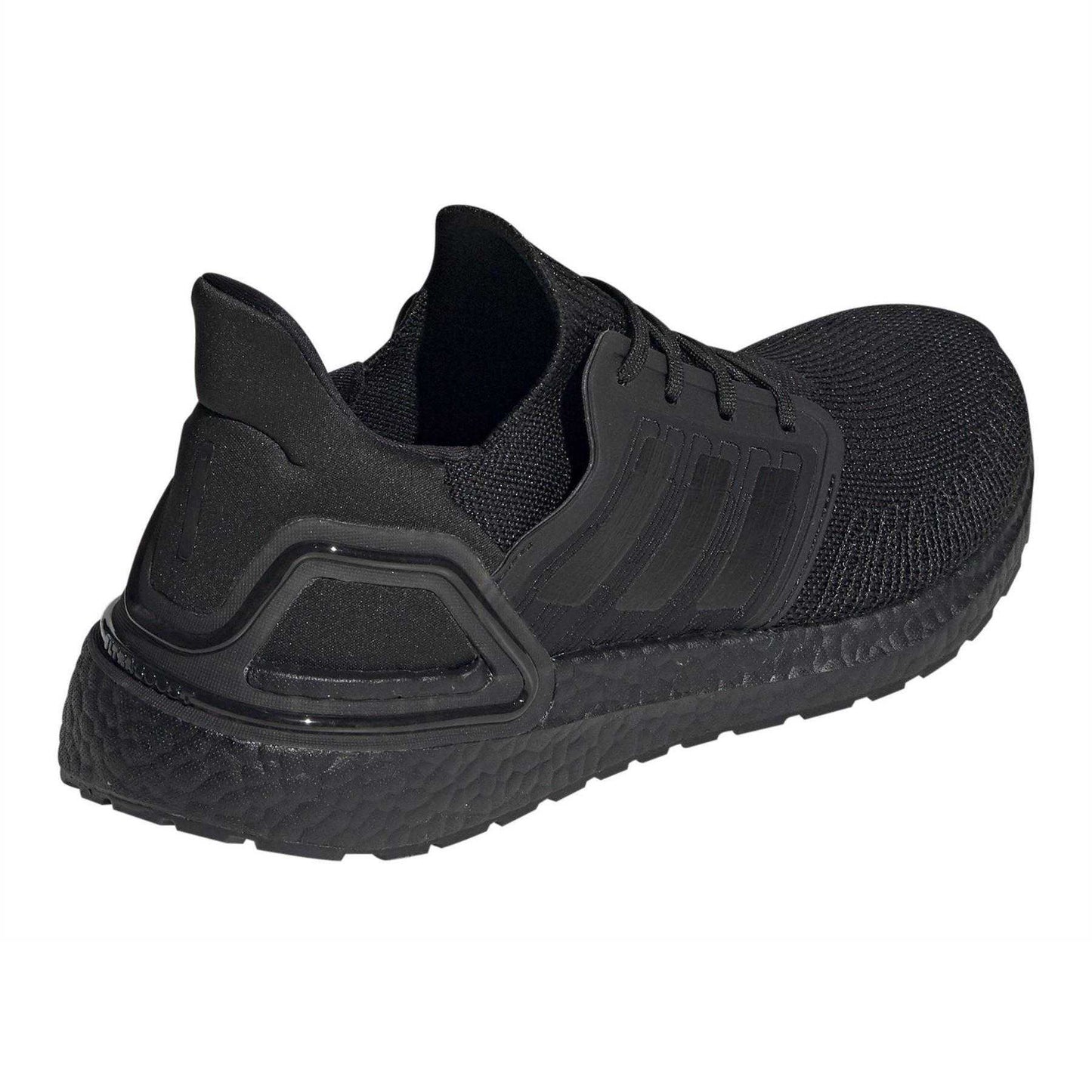 Black-Solar Red - Back - Adidas Mens Ultraboost Running Flat Shoes
