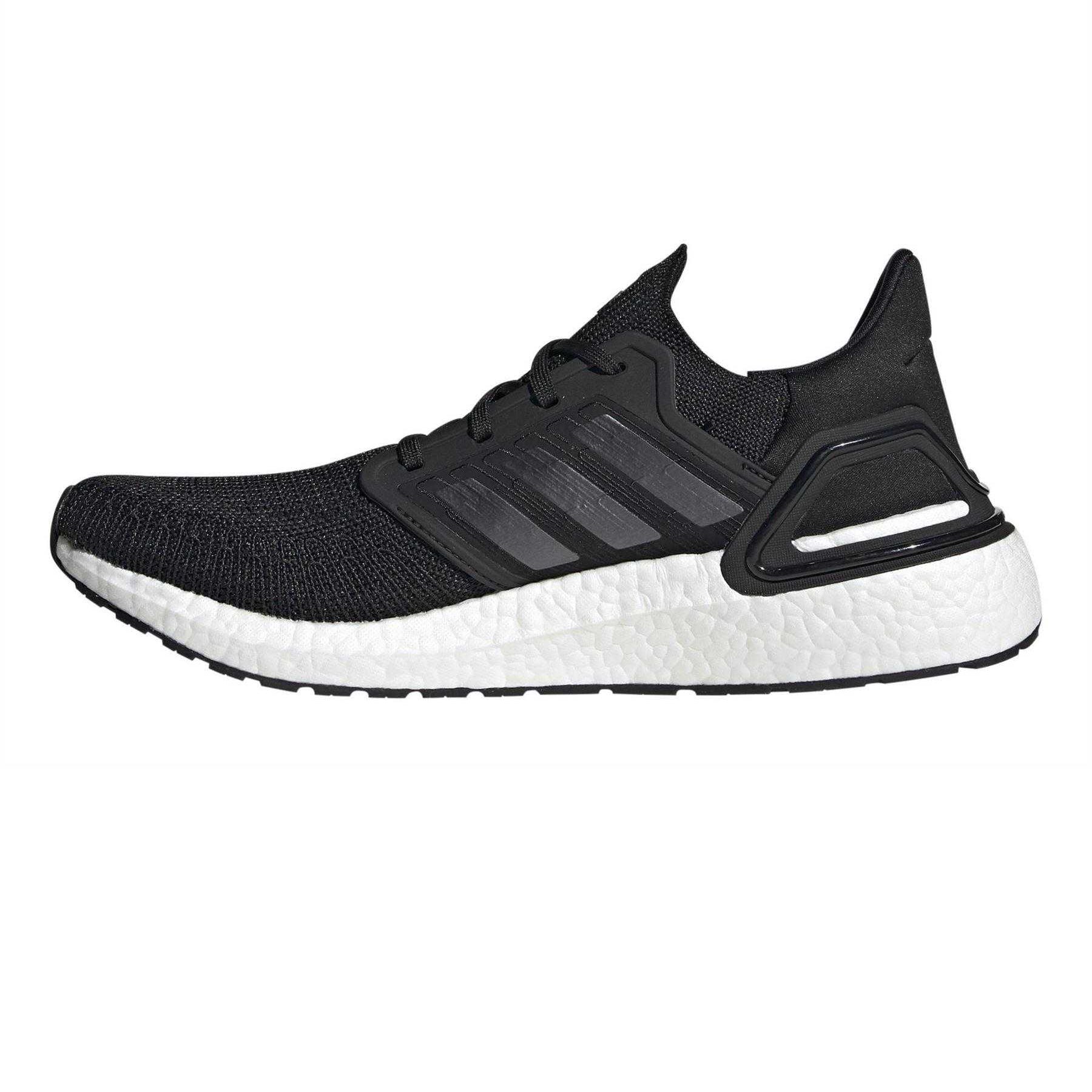 Black-Night-White - Side - Adidas Mens Ultraboost Running Flat Shoes