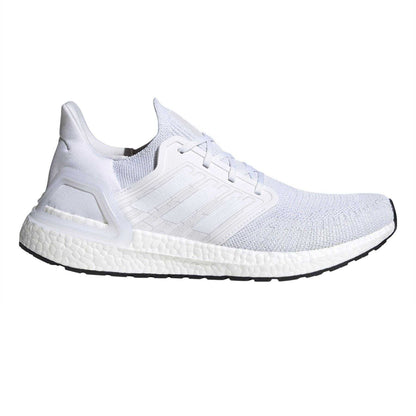 White-Black - Front - Adidas Mens Ultraboost Running Flat Shoes
