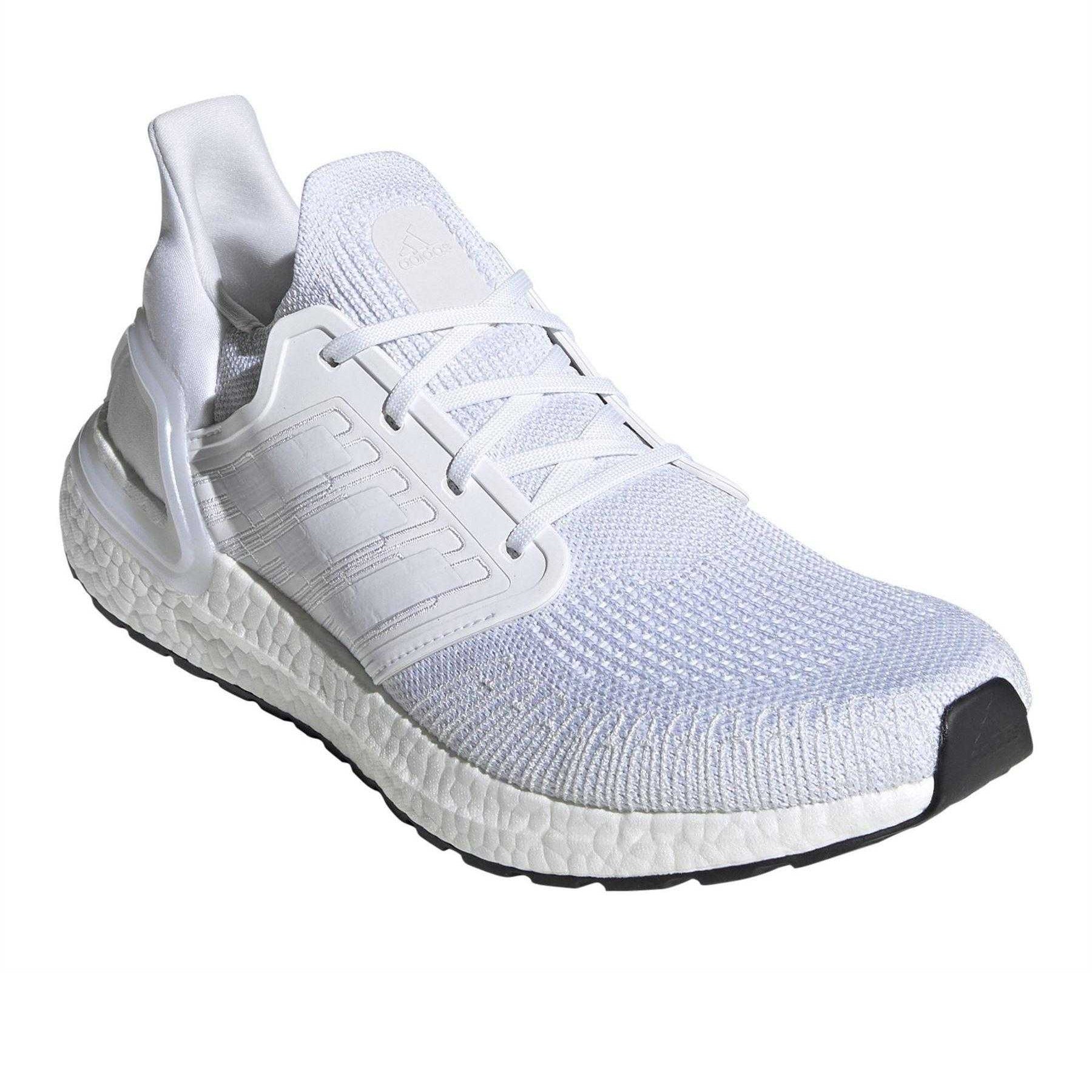 White-Black - Pack Shot - Adidas Mens Ultraboost Running Flat Shoes