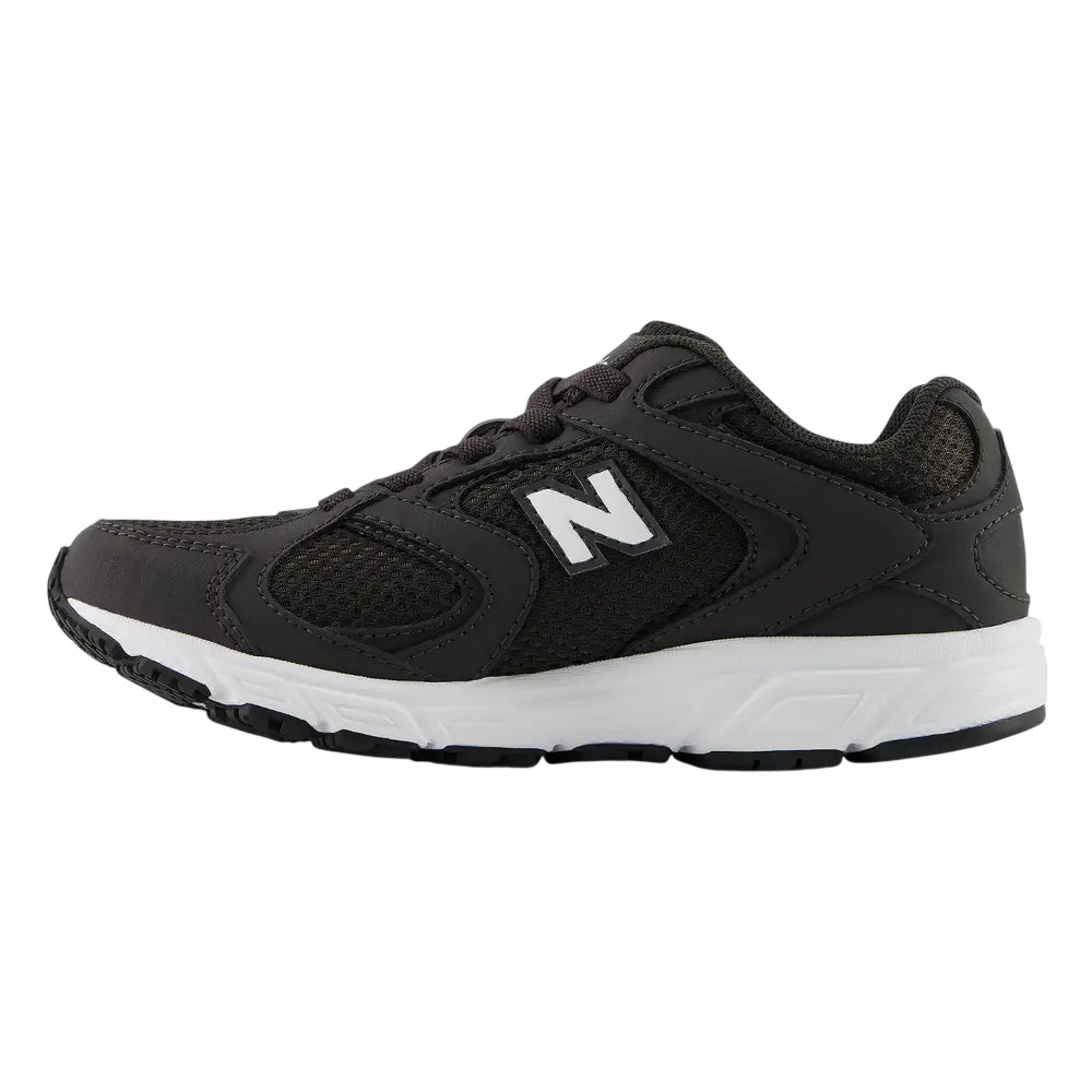 Black-White - Back - New Balance Childrens-Kids 408 V1 Trainers